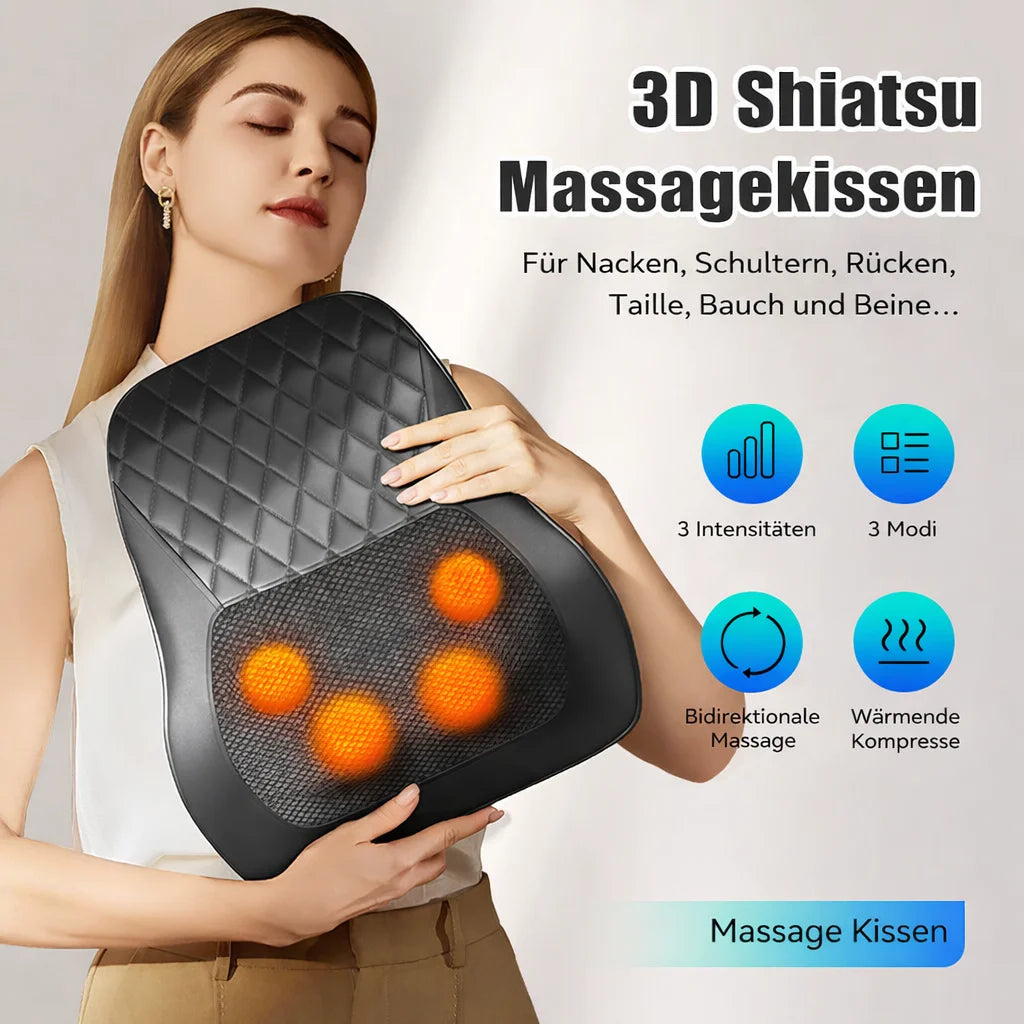 Ergonomisches Nacken- & Rückenmassagekissen